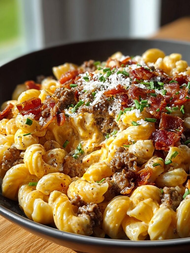 Loaded Beef Bacon Cheeseburger