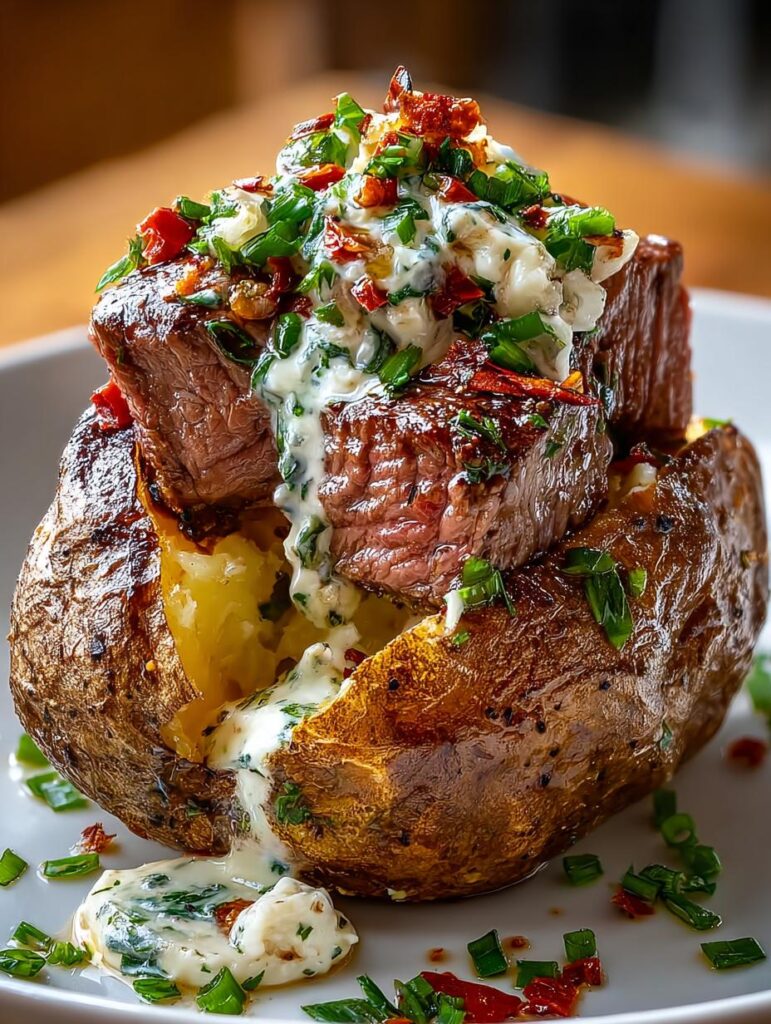 Loaded Steak Potato For