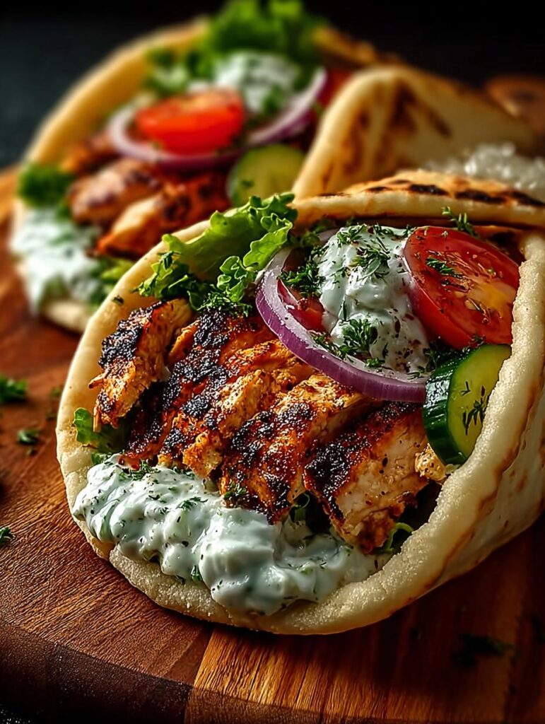 Mediterranean Chicken Gyros