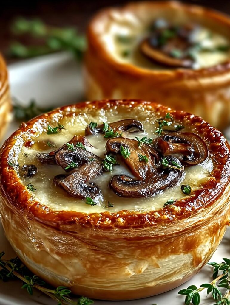 Mini Mushroom Gruyere Pot