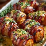 Mustard Hasselback Kielbasa Bites