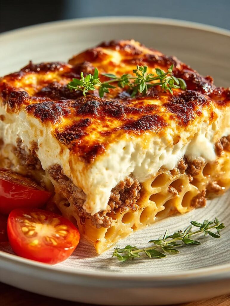 Pastitsio Delight Rich Layered