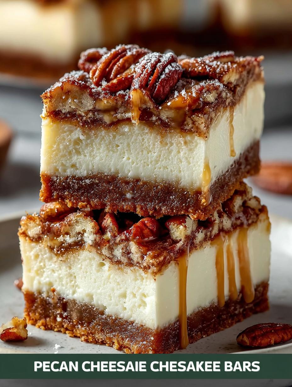 Delicious Pecan Pie Cheesecake Bars to Savor 5 Delicious Pecan Pie Cheesecake Bars to Savor - Pecan Pie Cheesecake Bars - main visual representation