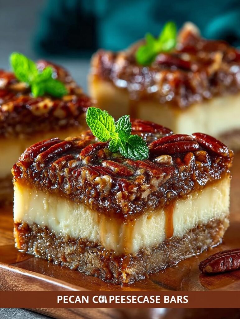 Pecan Pie Cheesecake Bars