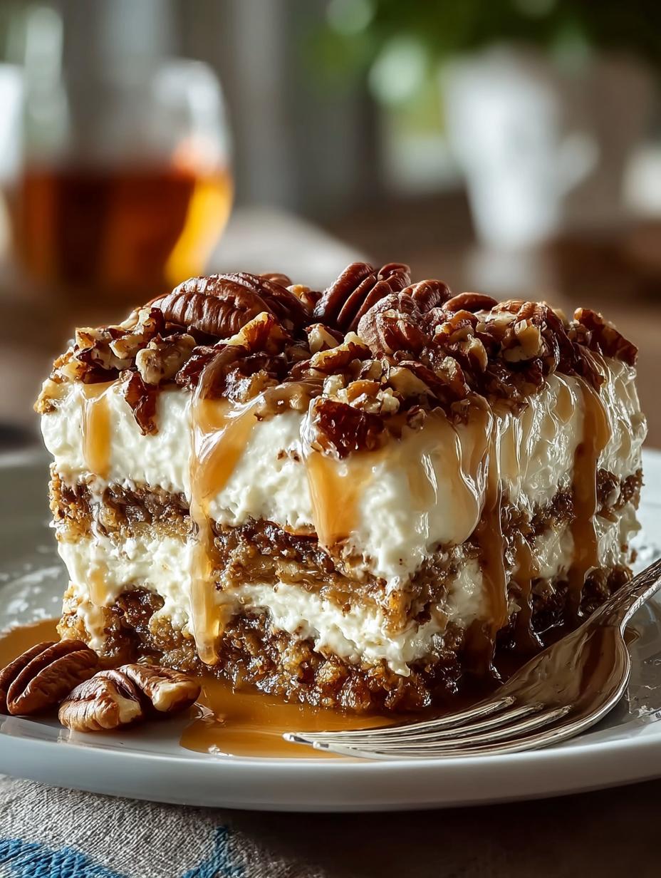 Delicious Pecan Pie Lasagna: 5 Layers of Delight - Pecan Pie Lasagna - main visual representation
