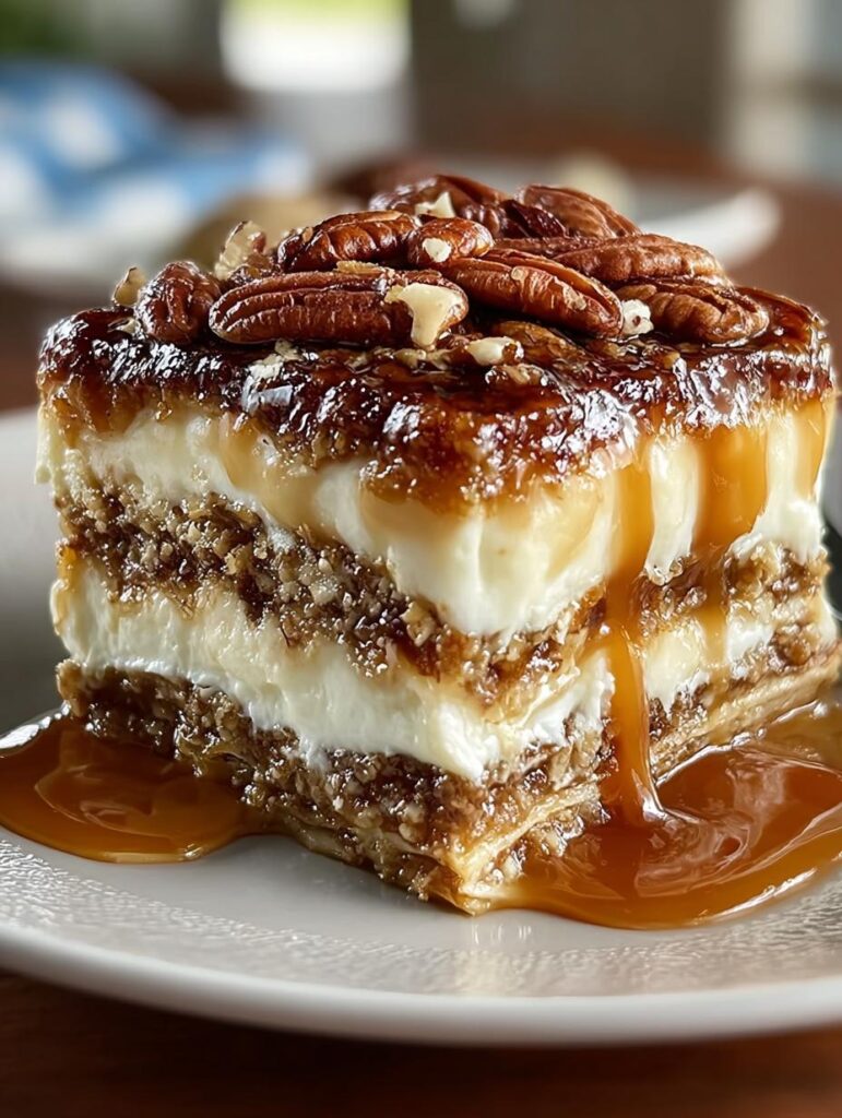 Pecan Pie Lasagna Bake