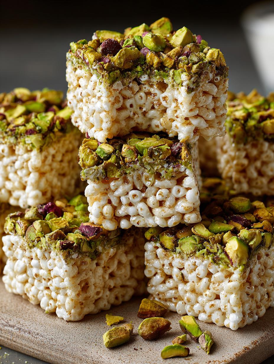 Irresistible Pistachio Rice Krispie Treats to Savor - Pistachio Rice Krispie Treats - additional detail