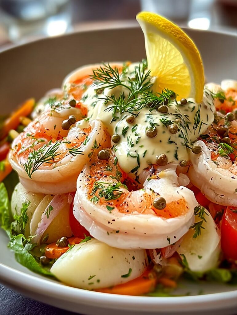 Poached Seafood Salad with