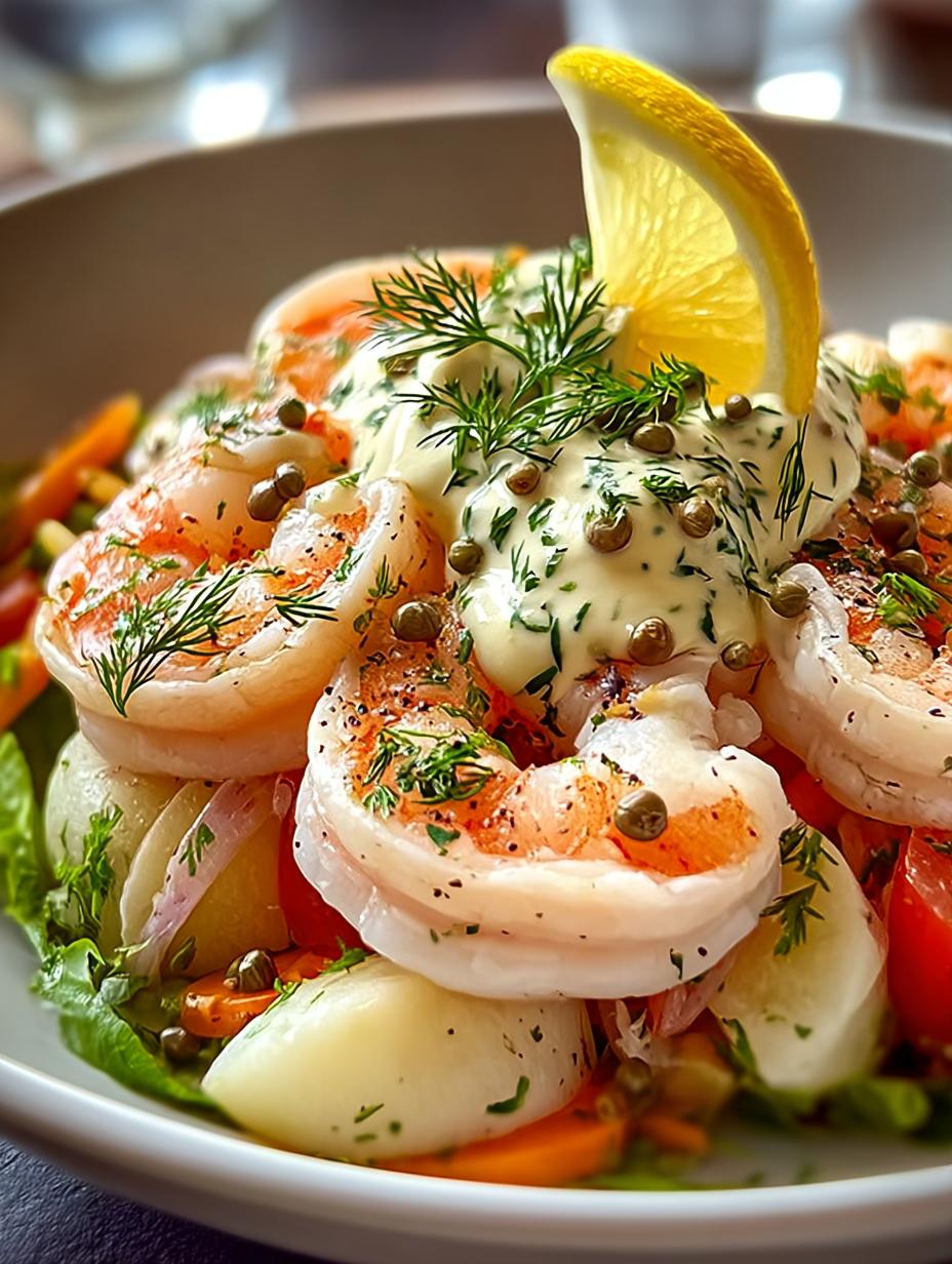 Poached Seafood Salad with