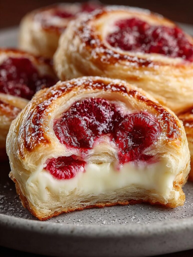 Raspberry Cheesecake Danish Pastry