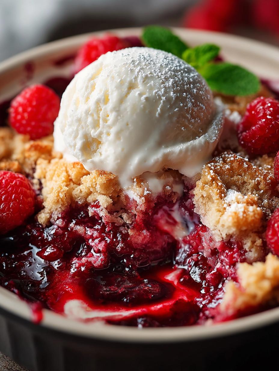 Raspberry Cobbler