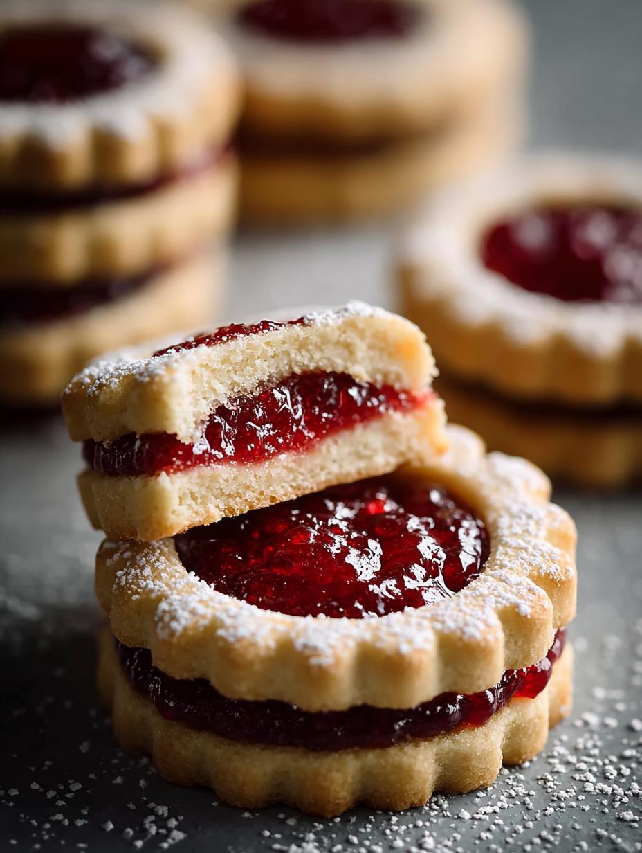 Raspberry Linzer Cookies Sweet: 24 Irresistible Treats - Raspberry Linzer Cookies Sweet - main visual representation