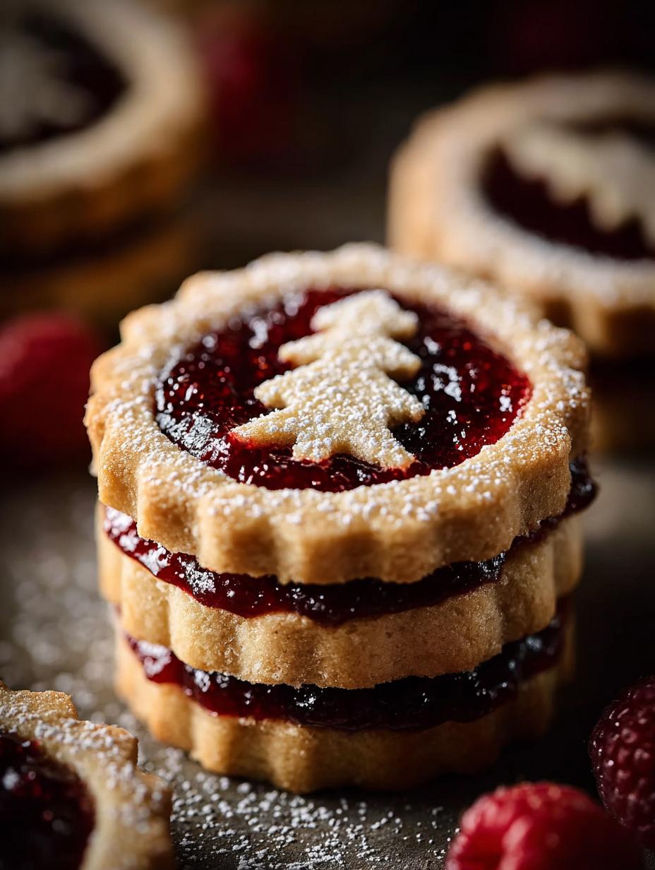 Raspberry Linzer Cookies Sweet: 24 Irresistible Treats - Raspberry Linzer Cookies Sweet - additional detail