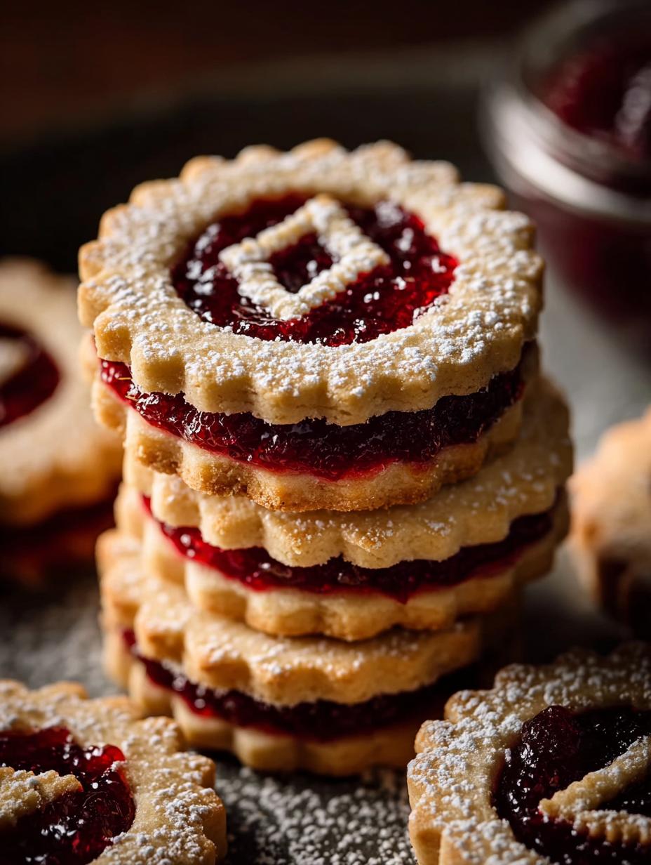 Raspberry Linzer Cookies Sweet
