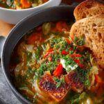 Roasted Cabbage Soup