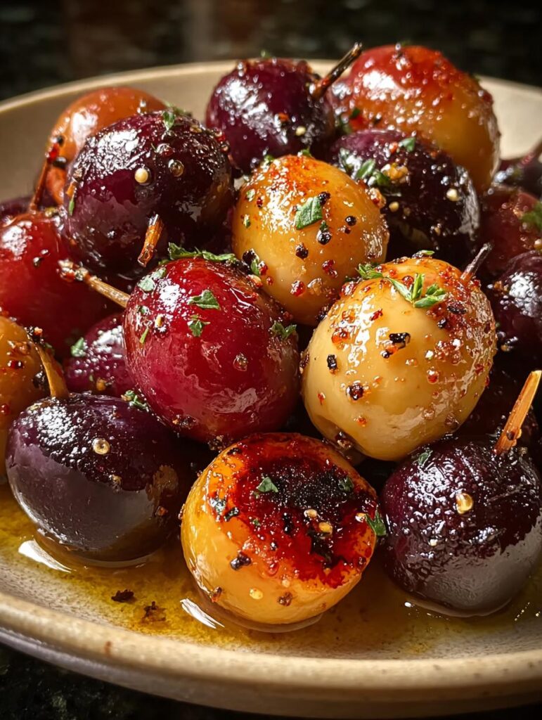 Roasted Grapes Olives