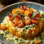Roasted Pumpkin Leek Risotto