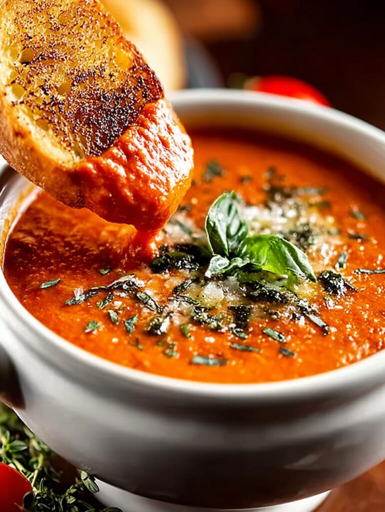 Roasted Tomato Basil Soup