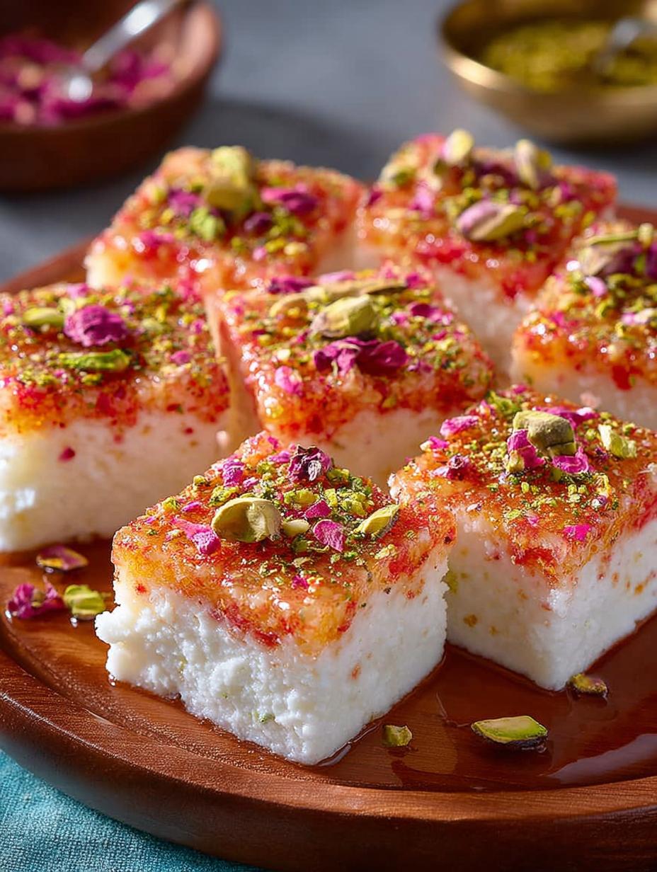 Rose Kalakand with Paneer: A Delightful Indian Treat - Rose Kalakand with Paneer - additional detail