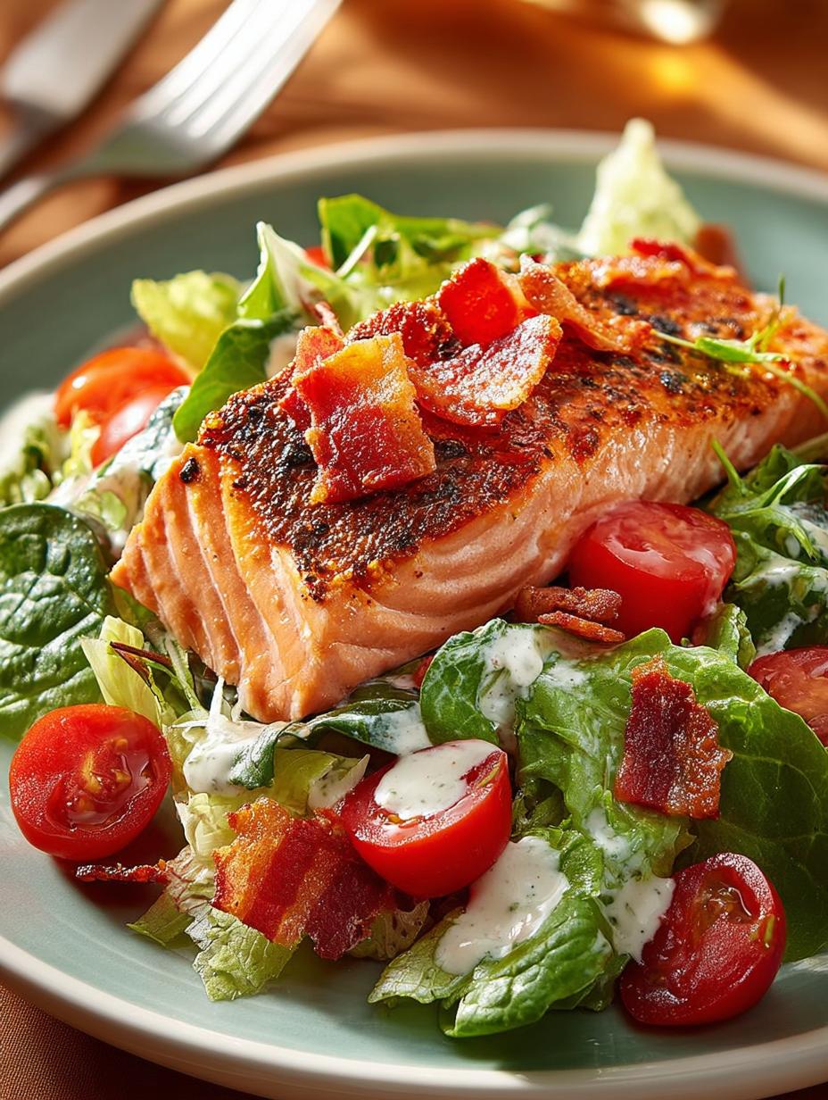 Delicious Salmon BLT Salad You’ll Love in Minutes - Salmon Blt Salad - main visual representation