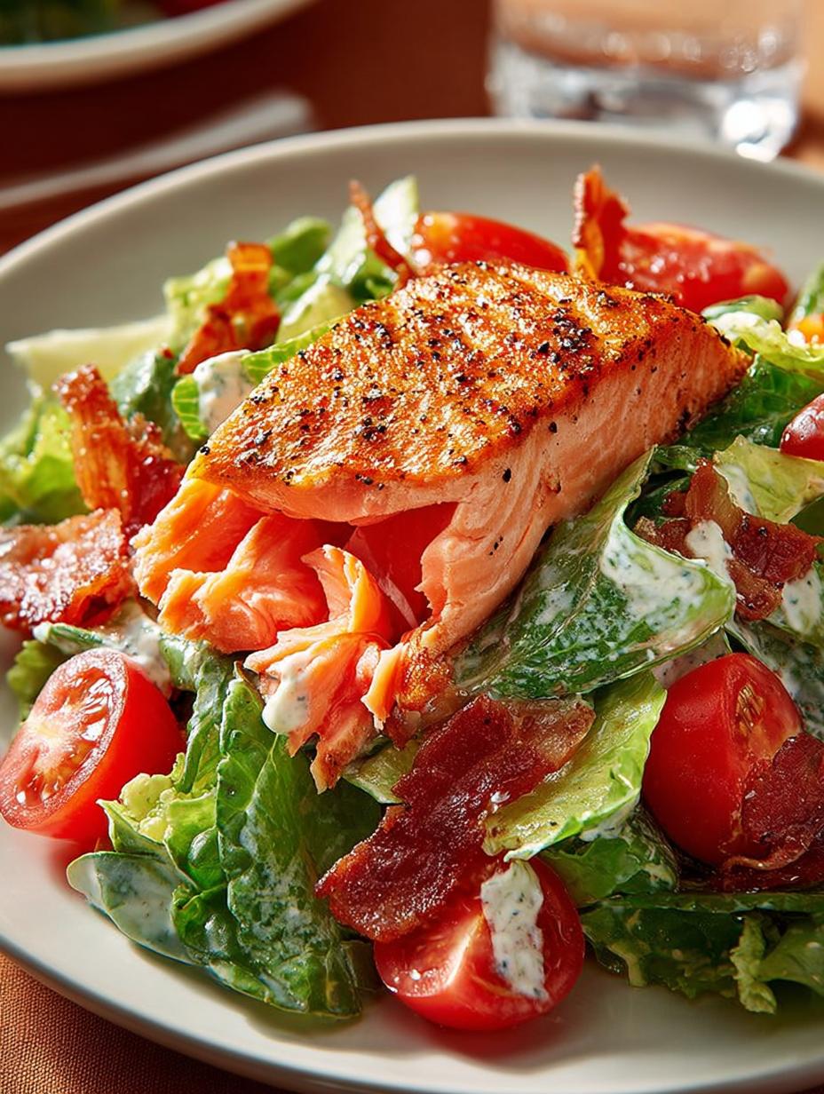 Delicious Salmon BLT Salad You’ll Love in Minutes - Salmon Blt Salad - additional detail