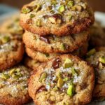 Salted Pistachio Toffee Cookies