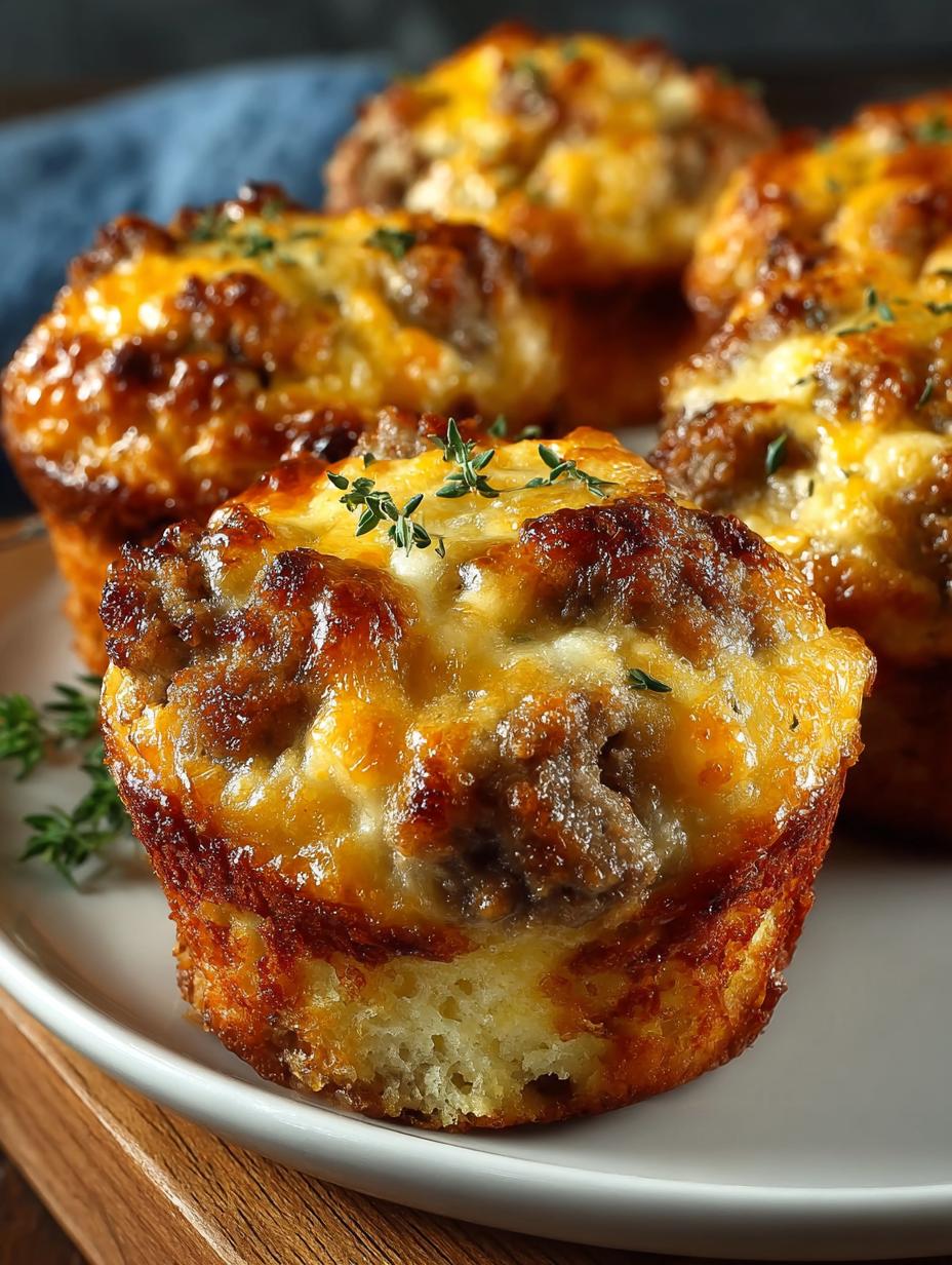 Delicious Sausage Breakfast Muffins in 30 Minutes - Sausage Breakfast Muffins - main visual representation