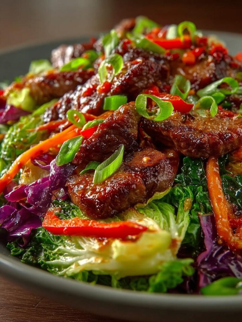 Savory Beef Cabbage Stir
