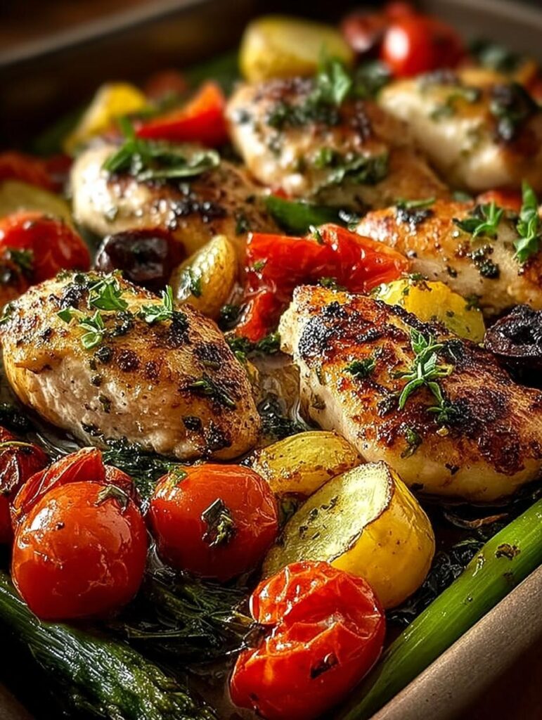 Sheet Pan Mediterranean Chicken
