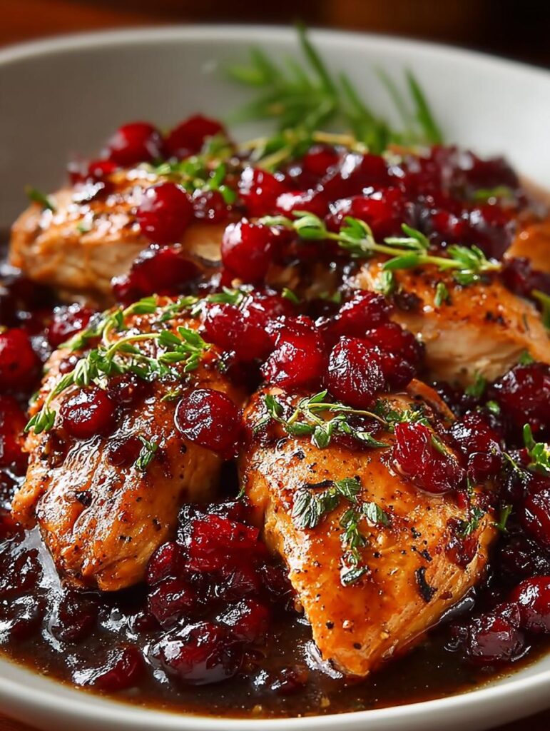 Slow Cooker Cranberry Chicken