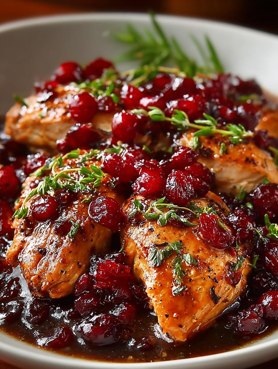 Slow Cooker Cranberry Chicken