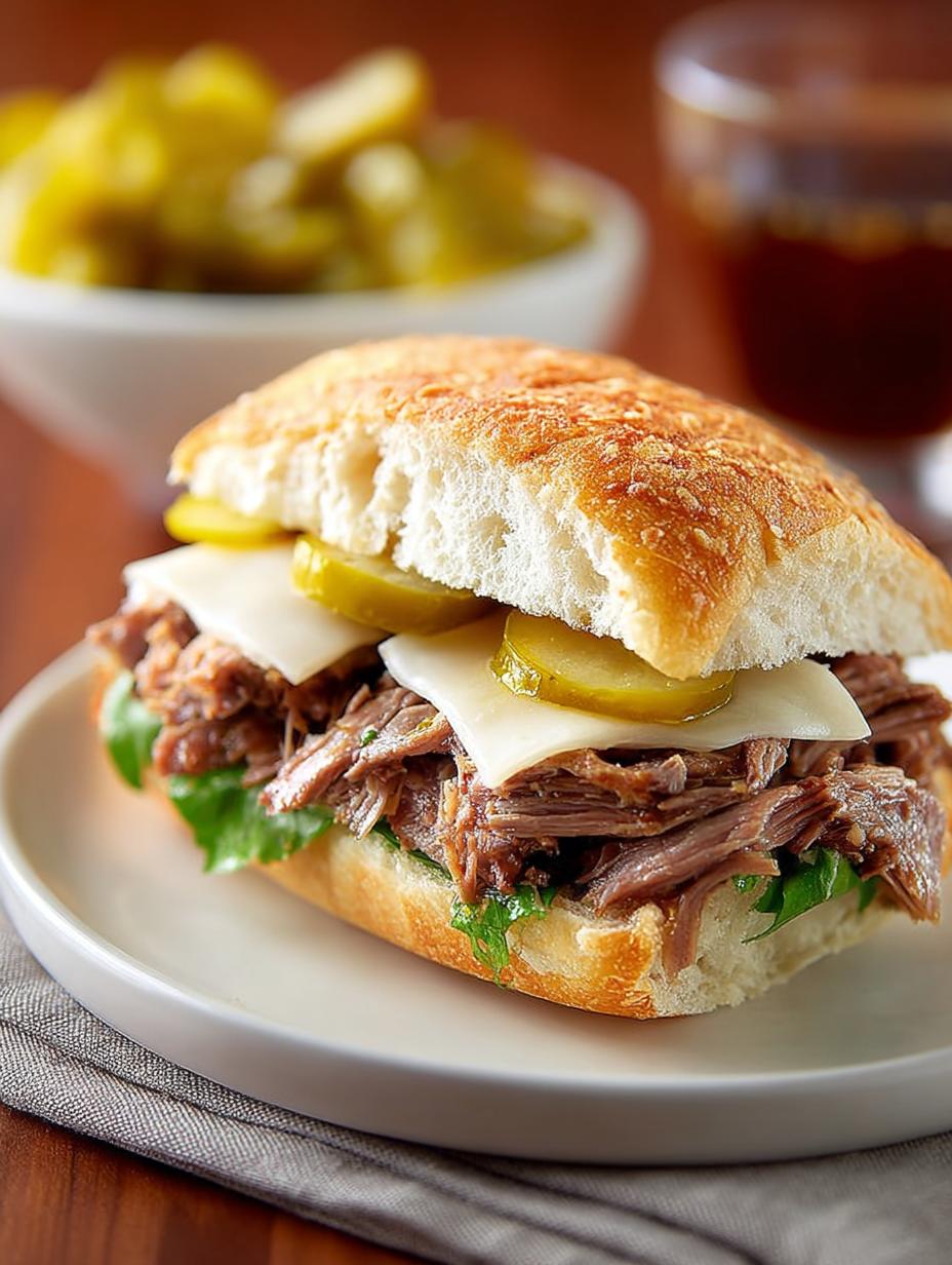 Slow Cooker Italian Beef: 8 Hours to Mouthwatering Perfection - Slow Cooker Italian Beef - main visual representation