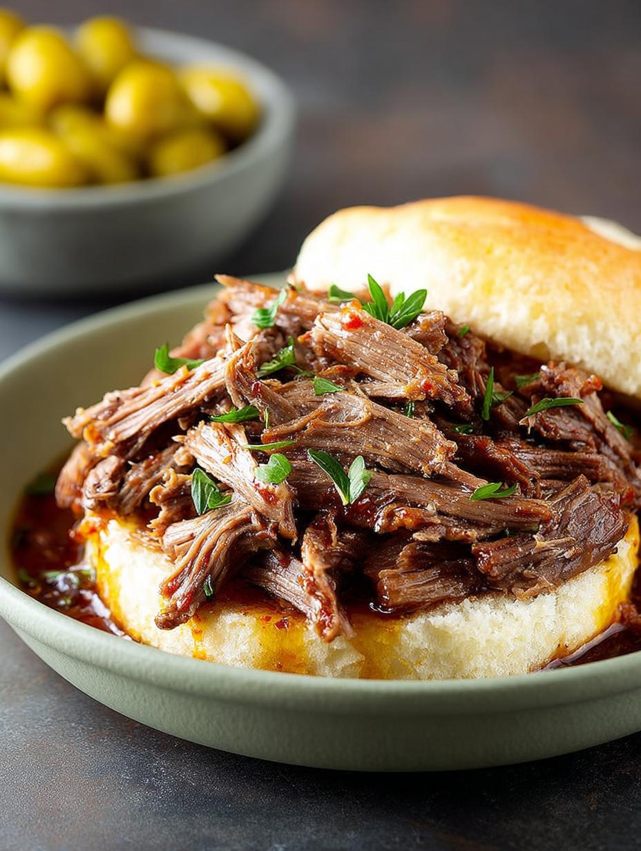 Slow Cooker Italian Beef: 8 Hours to Mouthwatering Perfection - Slow Cooker Italian Beef - additional detail