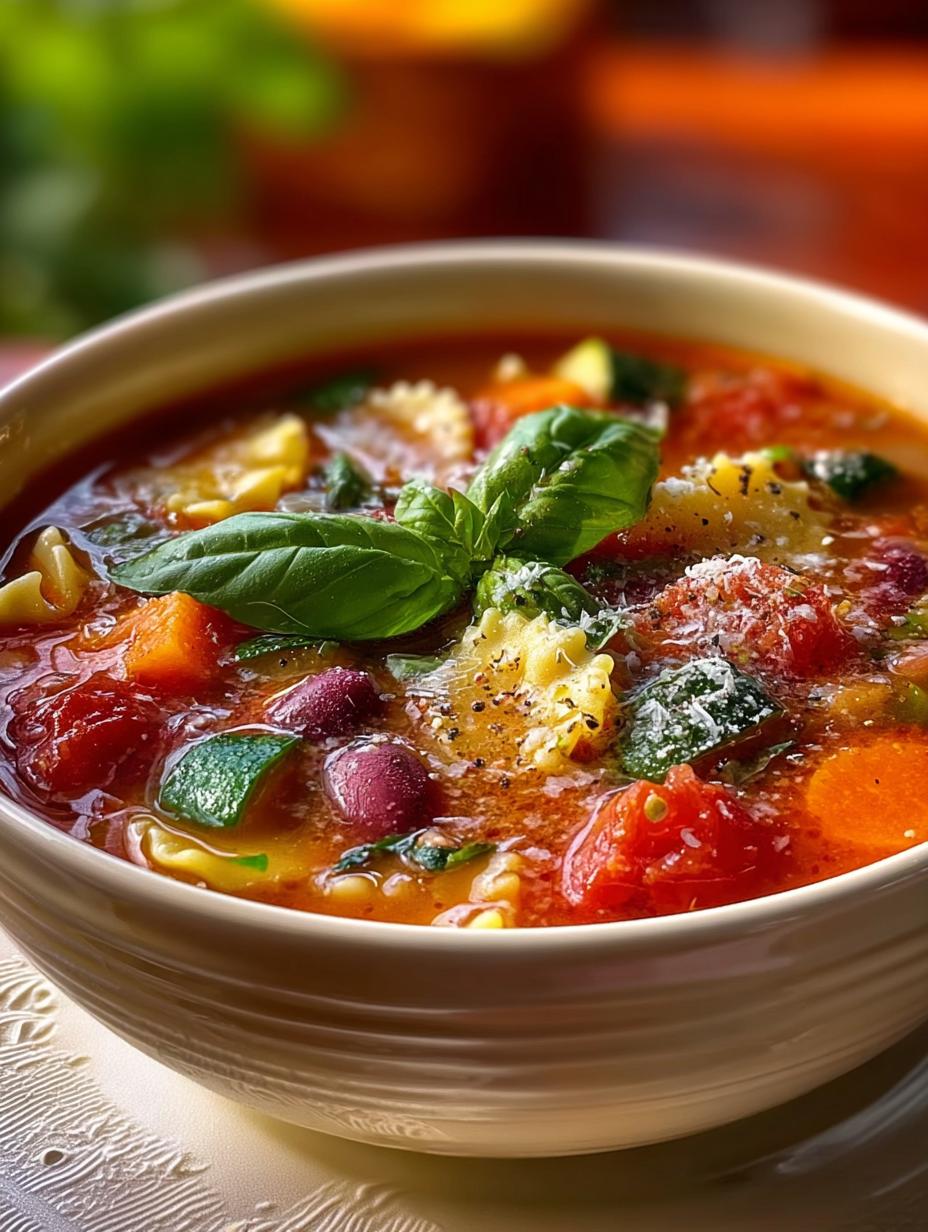 Hearty Slow Cooker Minestrone Soup for Comforting Nights - Slow Cooker Minestrone Soup - additional detail