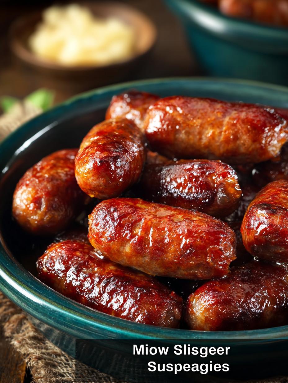 Slow Cooker Mini Sausages: 4 Effortless Savory Bites - Slow Cooker Mini Sausages - additional detail