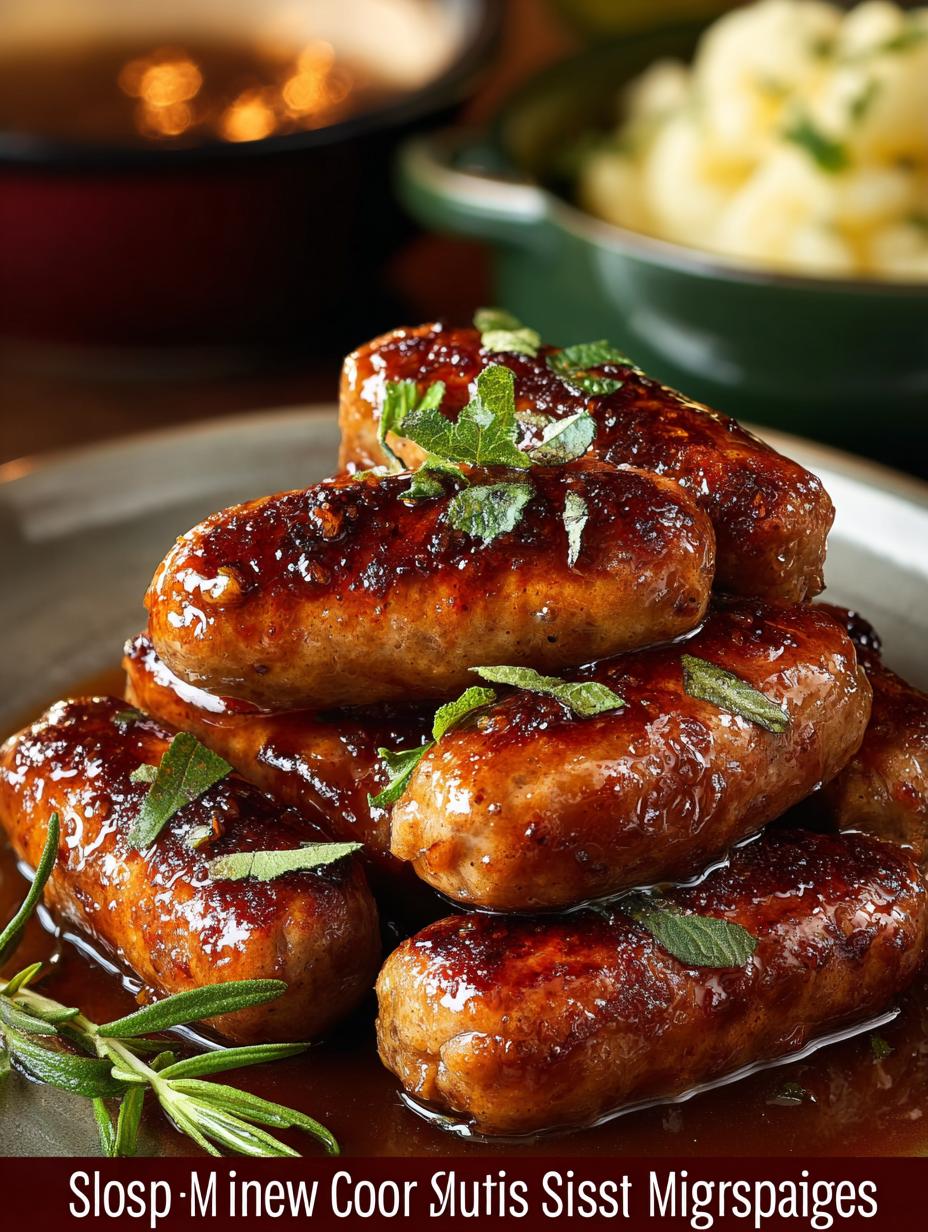 Slow Cooker Mini Sausages