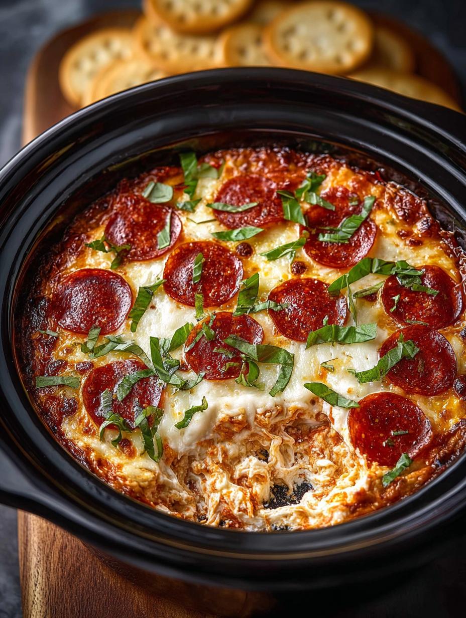 Slow Cooker Pizza Dip: 7 Irresistible Layers of Flavor - Slow Cooker Pizza Dip - main visual representation