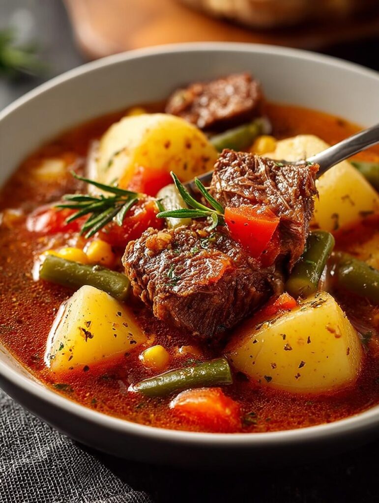 Slow Cooker Vegetable Beef