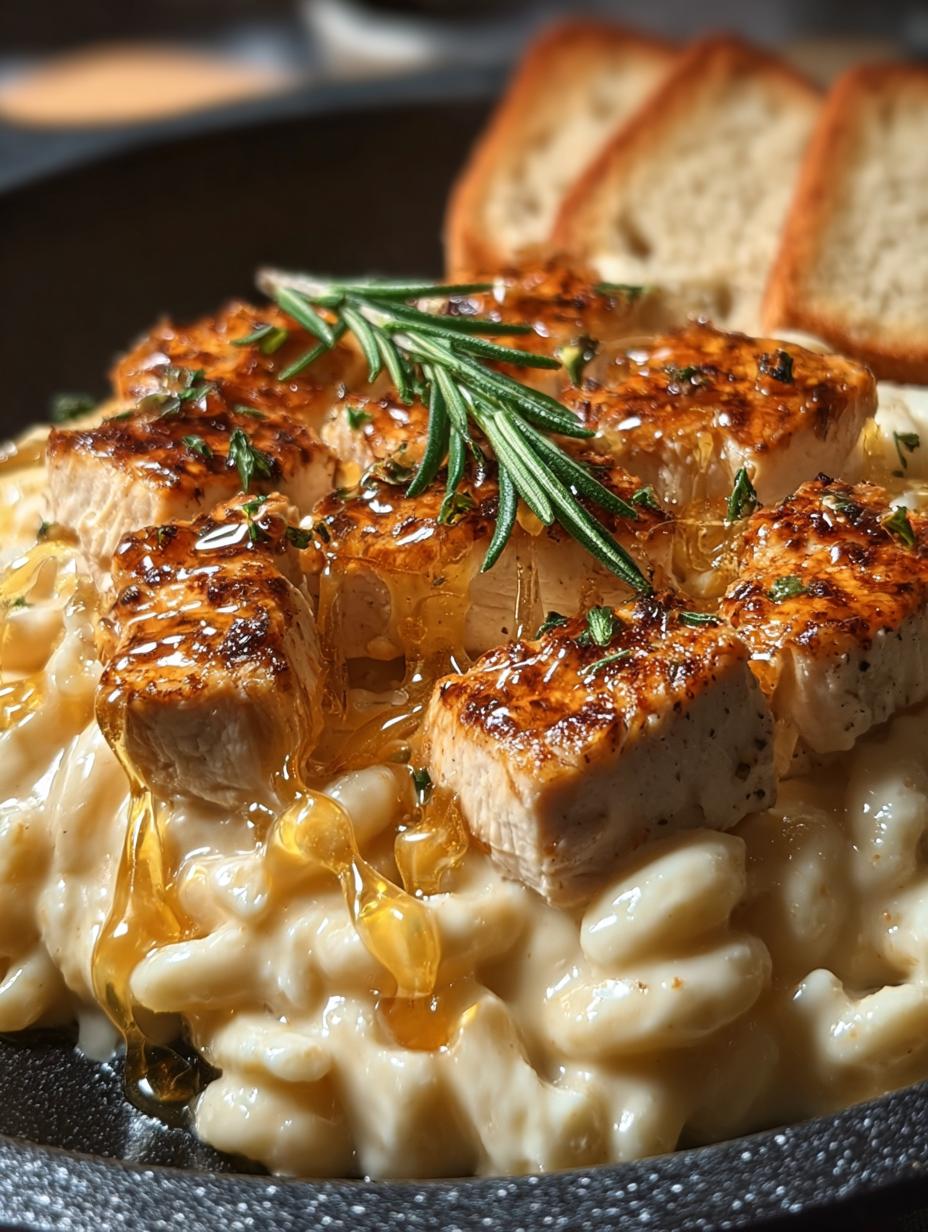 Smoky White Cheddar Honey Butter Chicken Pasta Skillet Recipe - Smoky White Cheddar Honey - additional detail