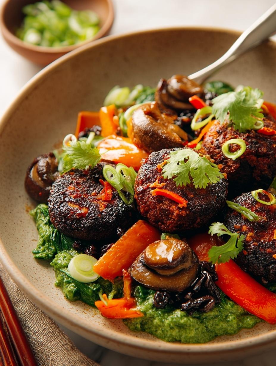 Spicy Black Bean Mushroom Fritters: 8 Flavorful Bites - Spicy Black Bean Mushroom - additional detail