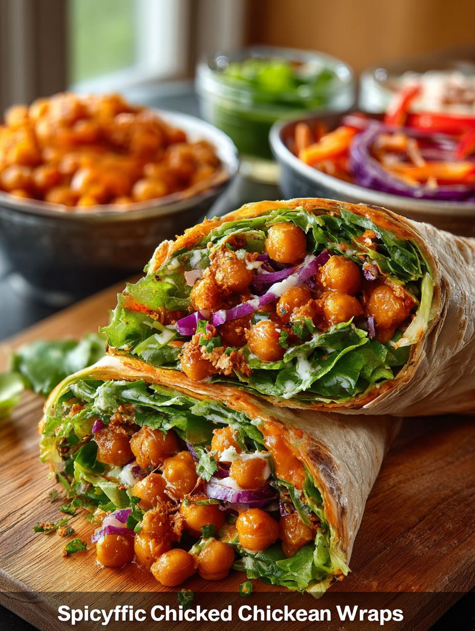 Spicy Buffalo Chickpea Wraps: 7 Flavorful Ideas to Try - Spicy Buffalo Chickpea Wraps - additional detail