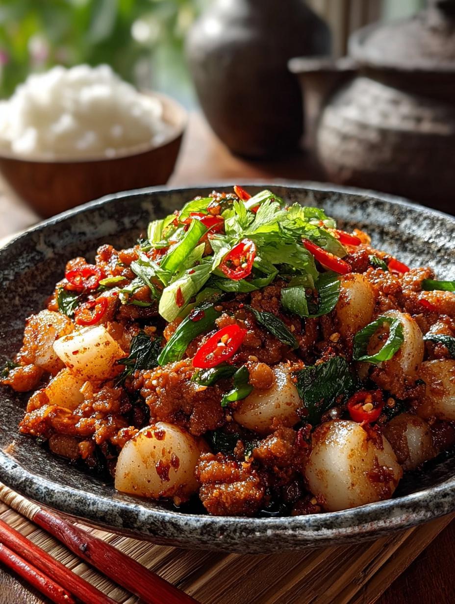 Spicy Pork Rice Cakes: A Flavorful Feast You Can't Resist - Spicy Pork Rice Cakes - main visual representation