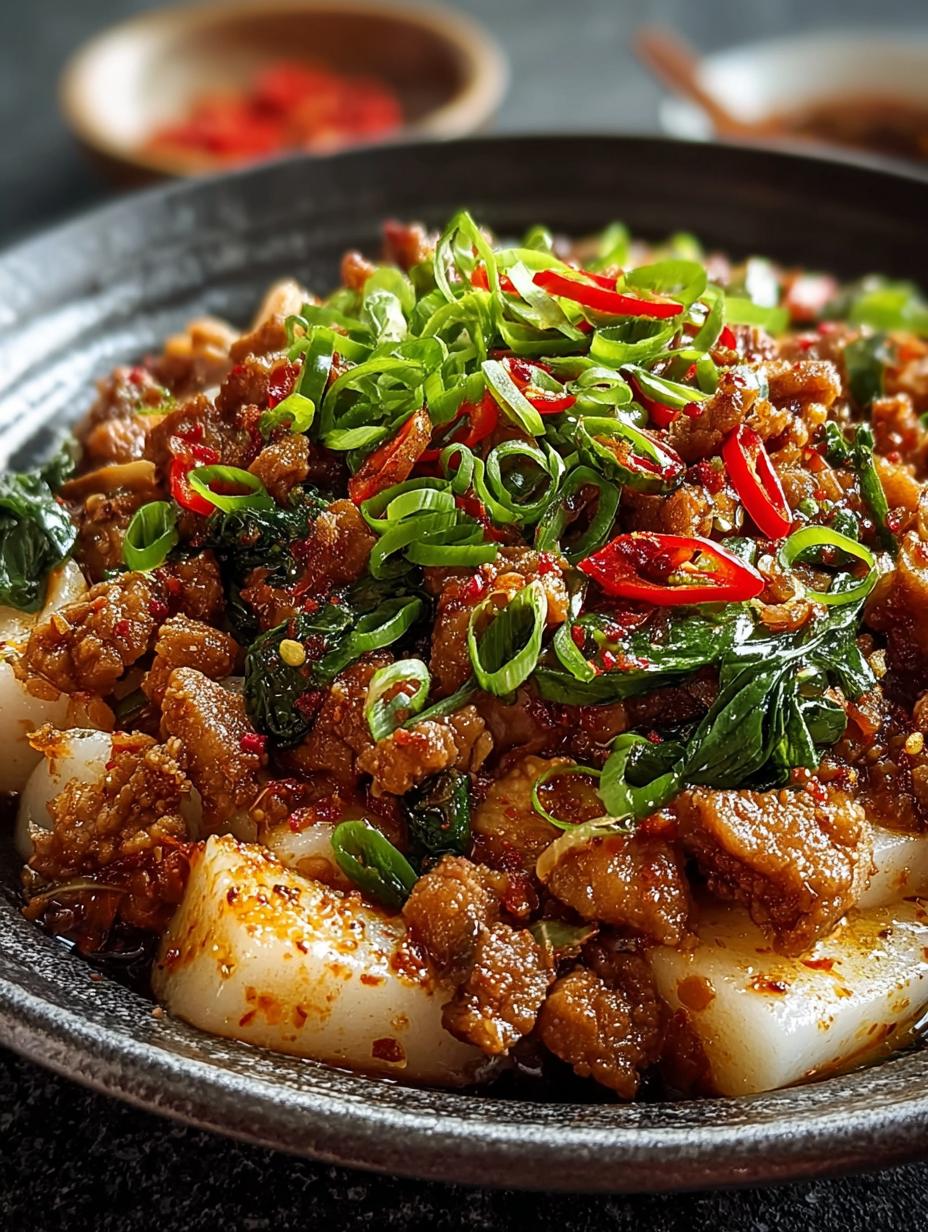Spicy Pork Rice Cakes: A Flavorful Feast You Can't Resist - Spicy Pork Rice Cakes - additional detail