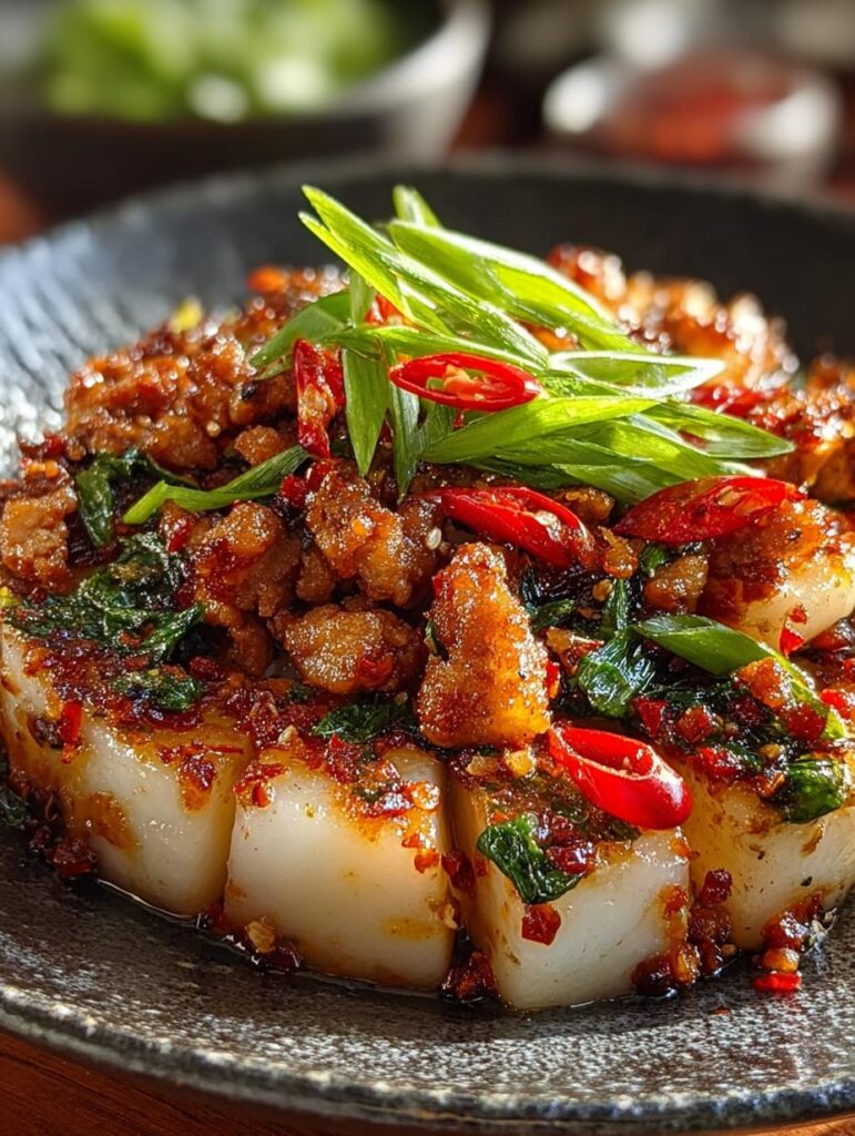 Spicy Pork Rice Cakes