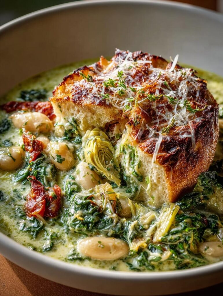 Spinach Artichoke White Bean