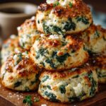 Spinach Feta Biscuits High