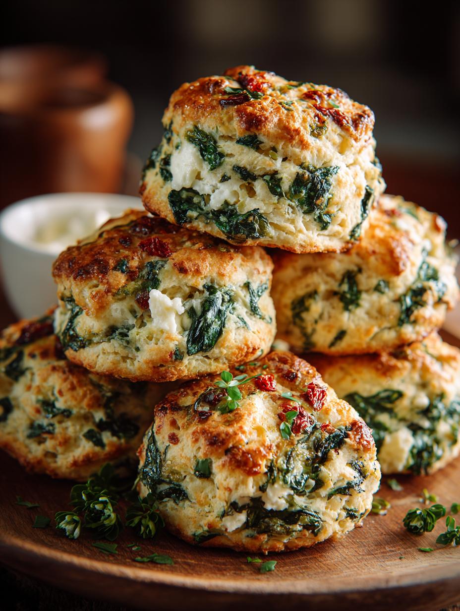 Spinach Feta Biscuits High: 12 Irresistible Savory Treats - Spinach Feta Biscuits High - additional detail