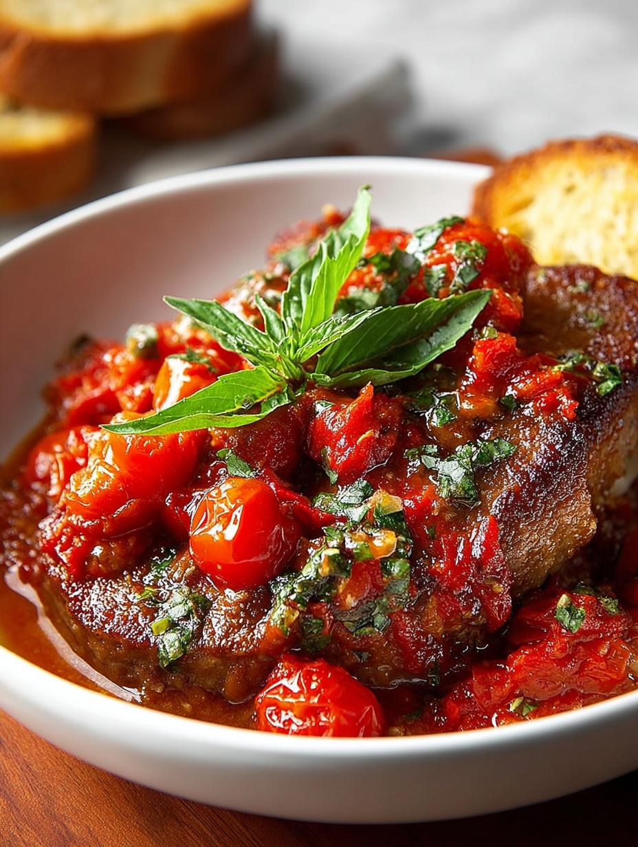 Steak Pizzaiola with Tomato