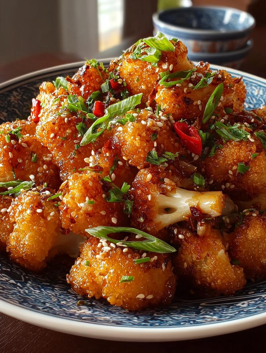 Delicious Sticky Honey Garlic Cauliflower Recipe - Sticky Honey Garlic Cauliflower - additional detail