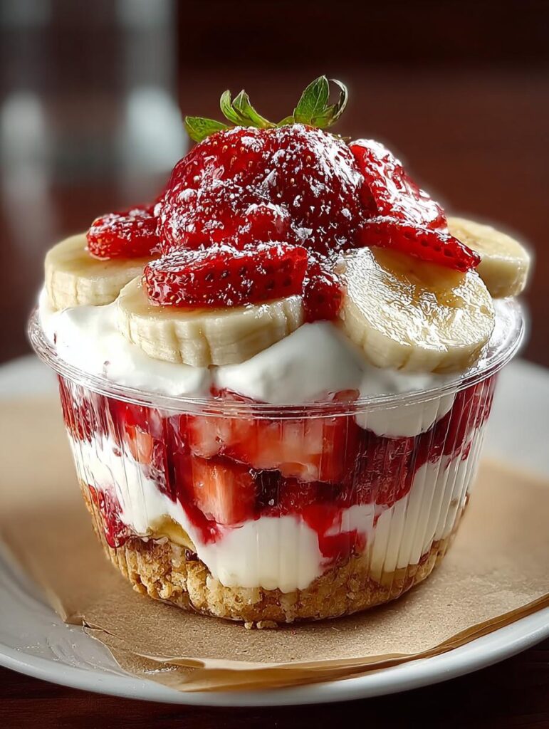 Strawberry Cheesecake Banana Pudding
